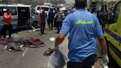 صورة ننشر أسماء الوفيات والمصابين في حادث تصادم طريق الأوتوستراد – حلوان