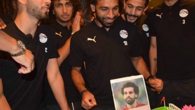 صورة بالصور.. لاعبو منتخب مصر يحتفلون بعيد ميلاد محمد صلاح