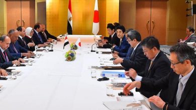 صورة الرئيس السيسي يعقد جلسة اليوم مع رئيس وزراء اليابان