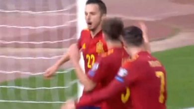صورة أهداف مباراة إسبانيا واليونان (1-0) اليوم في تصفيات كأس العالم